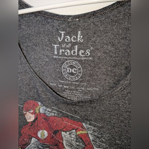 Jack of All Trades DC Comics Originals The Flash Muscle Shirt Pre-Owned - Picture 2 of 8